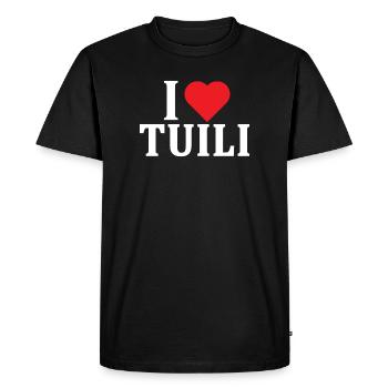 t-shirt J’adore Tuili t-shirt Sardaigne - T-shirt Premium bio Homme - noir - Devant - Nico (187cm)