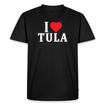 t-shirt Io amo Tula t-shirt Sardinia gift idea - Men's Premium Organic T-Shirt - black - Front - Nico (187cm)