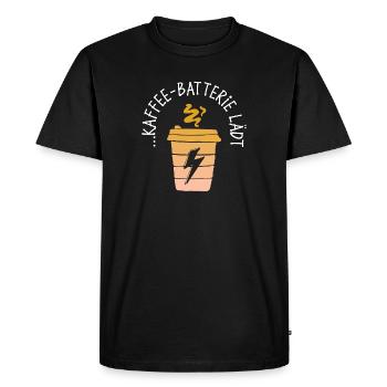 Coffee Drinking Caffeine Statement Coffee Drinker - Men's Premium Organic T-Shirt - black - Front - Nico (187cm)