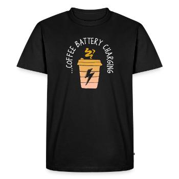 Coffee Lovers Coffee Statement Coffee Drinker - Men's Premium Organic T-Shirt - black - Front - Nico (187cm)