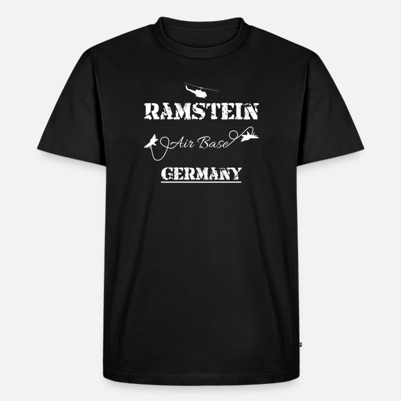 Army Ramstein Air Base Germany - Männer Premium Bio T-Shirt - Schwarz