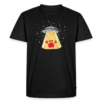 Visiteur de crabe extraterrestre - T-shirt Premium bio Homme - noir - Devant - Nico (187cm)