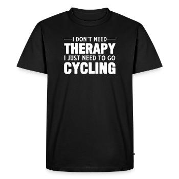 Cycling Lifestyle Statement T-Shirt - T-shirt Premium bio Homme - noir - Devant - Nico (187cm)
