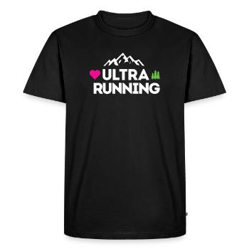 Ultra Running – Mon amour - T-shirt Premium bio Homme - noir - Devant - Nico (187cm)