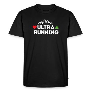 Ultra Running – Mon amour - T-shirt Premium bio Homme - noir - Devant - Nico (187cm)