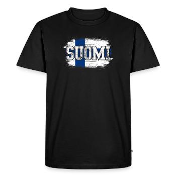 Suomi - Men's Premium Organic T-Shirt - black - Front - Nico (187cm)