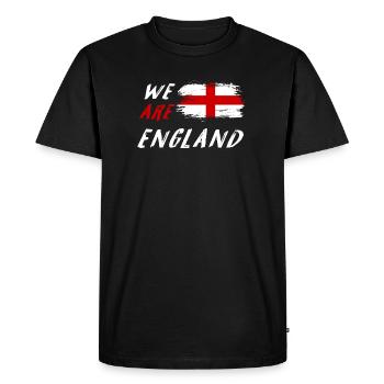 Nous sommes le drapeau de l'Angleterre - T-shirt Premium bio Homme - noir - Devant - Nico (187cm)