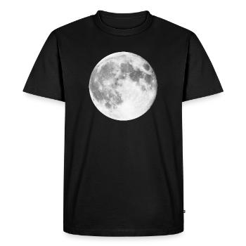 | d’atterrissage sur la Lune Loup-garou de pleine lune - T-shirt Premium bio Homme - noir - Devant - Nico (187cm)