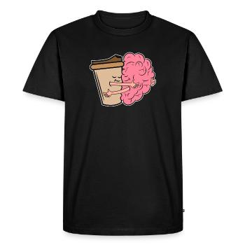 Coffee Drink coffee lovers Coffee drinkers - Men's Premium Organic T-Shirt - black - Front - Nico (187cm)