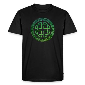Nœud celtique - T-shirt Premium bio Homme - noir - Devant - Nico (187cm)