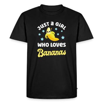 Banana Bananas - Men's Premium Organic T-Shirt - black - Front - Nico (187cm)