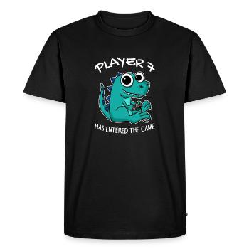 Player 7 has entered the game Baby - Men's Premium Organic T-Shirt - black - Front - Nico (187cm)
