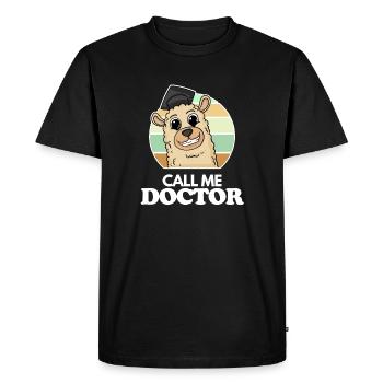 Thèse de doctorat Doctorat Doctorat - T-shirt Premium bio Homme - noir - Devant - Nico (187cm)
