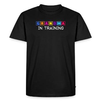 Grand-mère Humoristique Ruhestan Déclaration Grand-mère - T-shirt Premium bio Homme - noir - Devant - Nico (187cm)