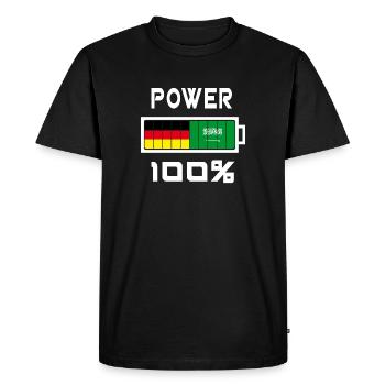 L’Allemagne et l’Arabie Saoudite Power 100% - T-shirt Premium bio Homme - noir - Devant - Nico (187cm)