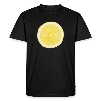 Demi-citron - T-shirt Premium bio Homme - noir - Devant - Nico (187cm)