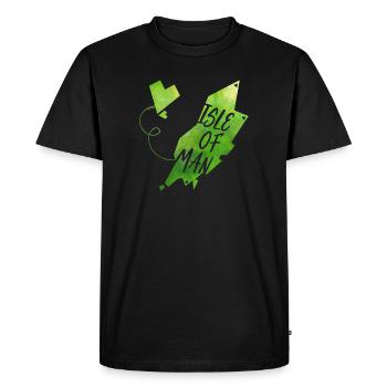 Isle of Man - Men's Premium Organic T-Shirt - black - Front - Nico (187cm)