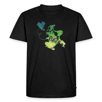 Réprimander - T-shirt Premium bio Homme - noir - Devant - Nico (187cm)