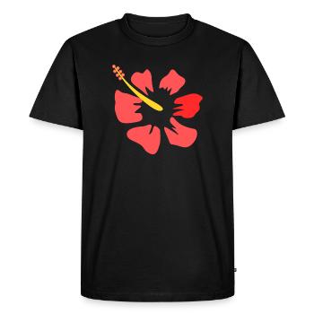 Flower Pink Pink Flower Flowers Pink Pink Flowers - Men's Premium Organic T-Shirt - black - Front - Nico (187cm)