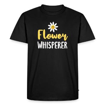 Fleur Margarite Fleuriste - T-shirt Premium bio Homme - noir - Devant - Nico (187cm)