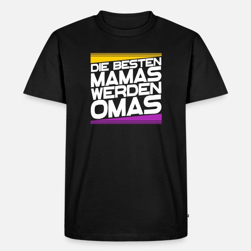 Großmutter Oma gratulation Statement Großmama - Männer Premium Bio T-Shirt - Schwarz