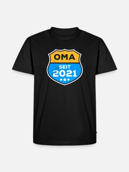 Seniorin Oma Großmutter Statement Ruhestand - Männer Premium Bio T-Shirt - Schwarz