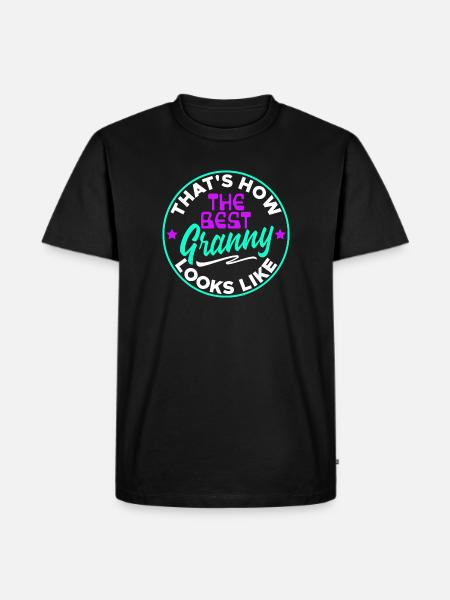 Cool Statement Beste Oma Enkelkind Großmutter - Männer Premium Bio T-Shirt - Schwarz