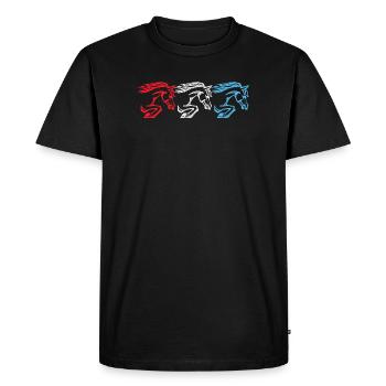Icelandic Horses Stallion Gallop Icelandic Horses - Men's Premium Organic T-Shirt - black - Front - Nico (187cm)