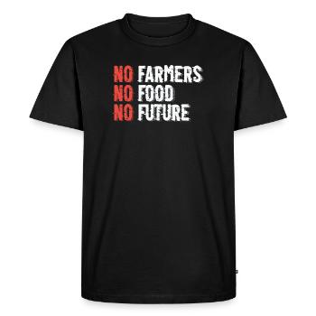 Illustration de l’agriculture durable - T-shirt Premium bio Homme - noir - Devant - Nico (187cm)