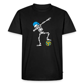 Dab dabbing Skeleton Water Polo waterpolo Halloween - T-shirt Premium bio Homme - noir - Devant - Nico (187cm)