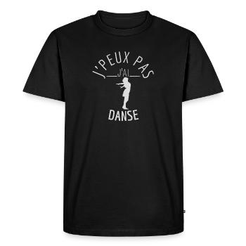 J'Peux Pas J'Ai Danse - T-shirt Premium bio Homme - noir - Devant - Nico (187cm)