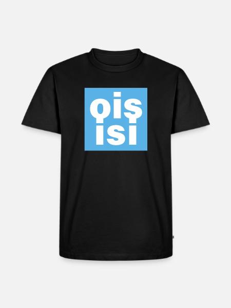 ois isi - Männer Premium Bio T-Shirt - Schwarz