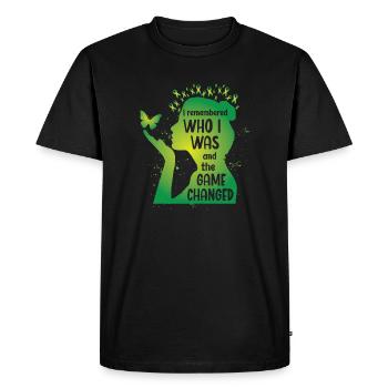 Elle se souvenait de qui elle était - T-shirt Premium bio Homme - noir - Devant - Nico (187cm)