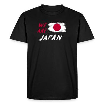 Nous sommes la conception des drapeaux du Japon - T-shirt Premium bio Homme - noir - Devant - Nico (187cm)