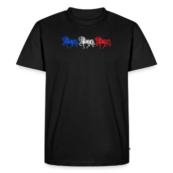 Icelandic Horses Stallion Horses Horse Fan Gallop - Men's Premium Organic T-Shirt - black - Front - Nico (187cm)