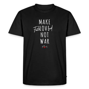 Carnaval de Cologne Faire Fastelovend Pas La Guerre Amour Kölsch - T-shirt Premium bio Homme - noir - Devant - Nico (187cm)