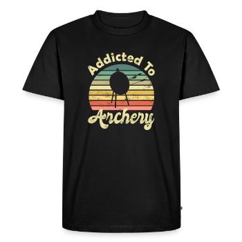 Tir à l’arc Archer Archer Archer - T-shirt Premium bio Homme - noir - Devant - Nico (187cm)