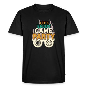 Design Party Game et Fun - T-shirt Premium bio Homme - noir - Devant - Nico (187cm)