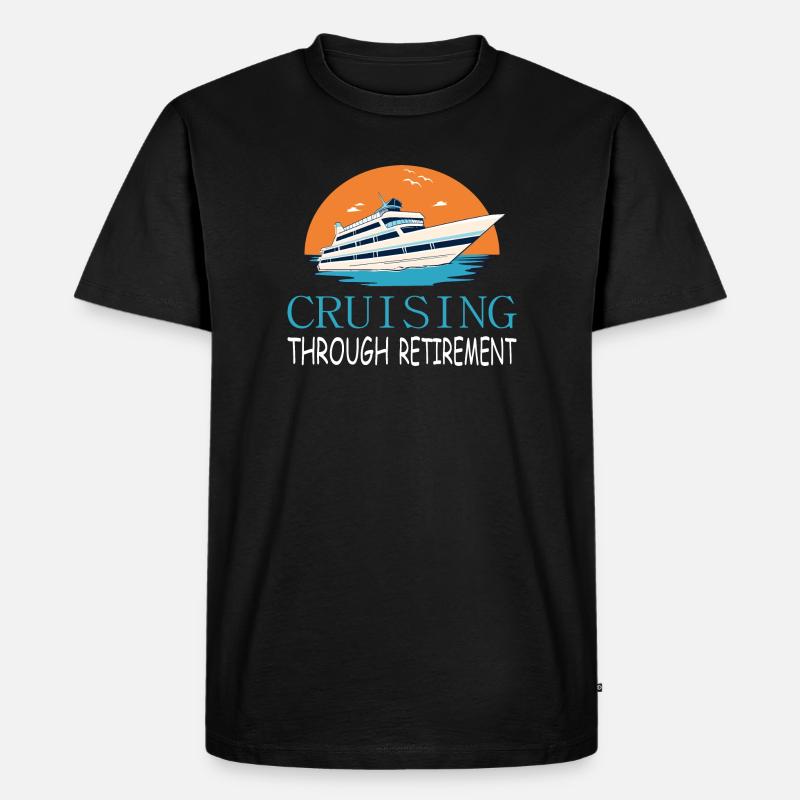 Kreuzfahrt durch den Ruhestand - Männer Premium Bio T-Shirt - Schwarz