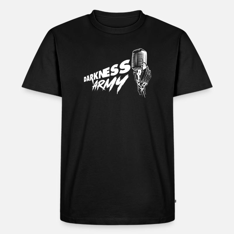 Darkness Army Weiß - Männer Premium Bio T-Shirt - Schwarz