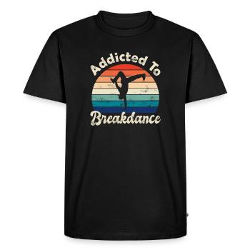 Breakdance - T-shirt Premium bio Homme - noir - Devant - Nico (187cm)