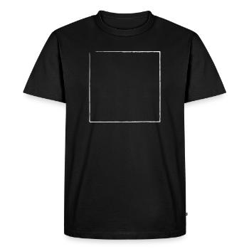 Brosse de cadre effilochée | Graphique vectoriel - T-shirt Premium bio Homme - noir - Devant - Nico (187cm)