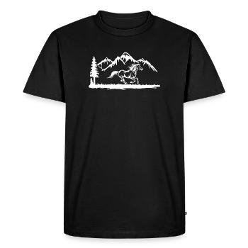 Cool Chevaux Islandais Gallop Horse Fool Horse Love - T-shirt Premium bio Homme - noir - Devant - Nico (187cm)
