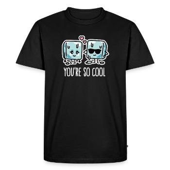 Drôle de vague de chaleur, glaçons cool Vous êtes si cool - T-shirt Premium bio Homme - noir - Devant - Nico (187cm)