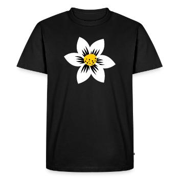 Le pouvoir des fleurs - T-shirt Premium bio Homme - noir - Devant - Nico (187cm)