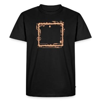 Cadre Steampunk en look de machine à vapeur - T-shirt Premium bio Homme - noir - Devant - Nico (187cm)
