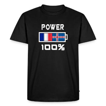 Iceland and France feed 100% - Men's Premium Organic T-Shirt - black - Front - Nico (187cm)