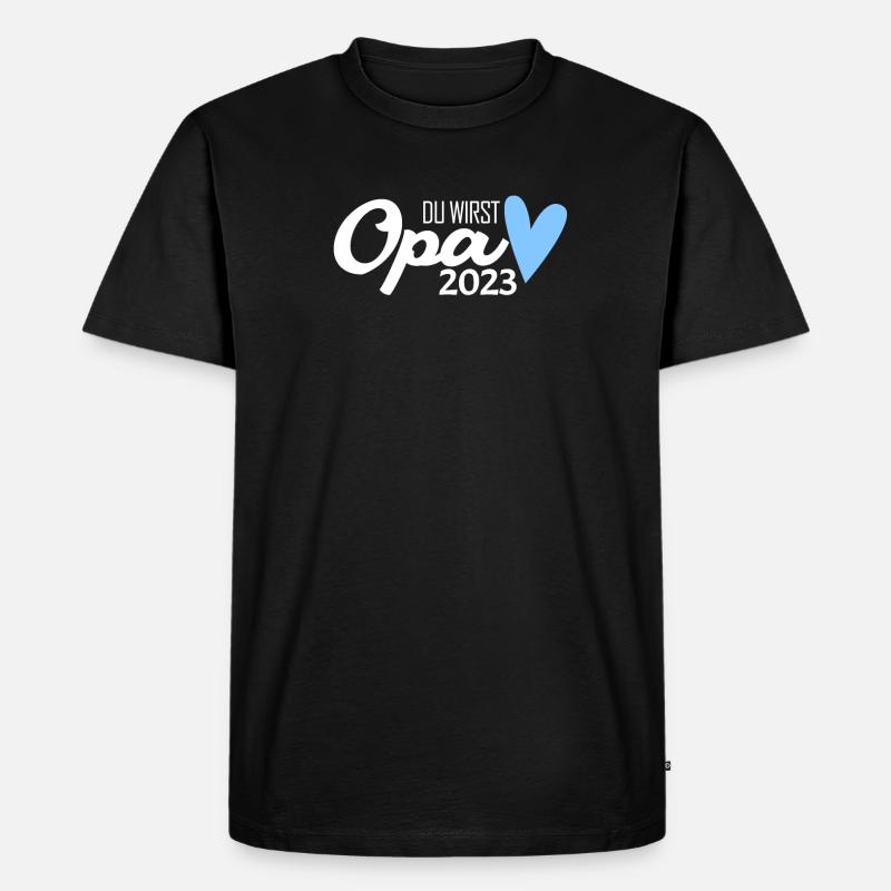 Opa 2023 loading - Männer Premium Bio T-Shirt - Schwarz