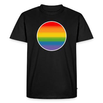 LGBT Rainbow LGBT lgbtqi queer - Men's Premium Organic T-Shirt - black - Front - Nico (187cm)