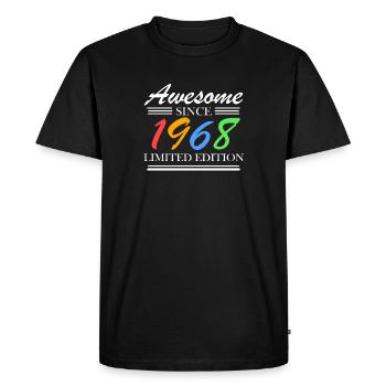 1968 - Né en 1968 - Fantastique depuis 1968 - T-shirt Premium bio Homme - noir - Devant - Nico (187cm)